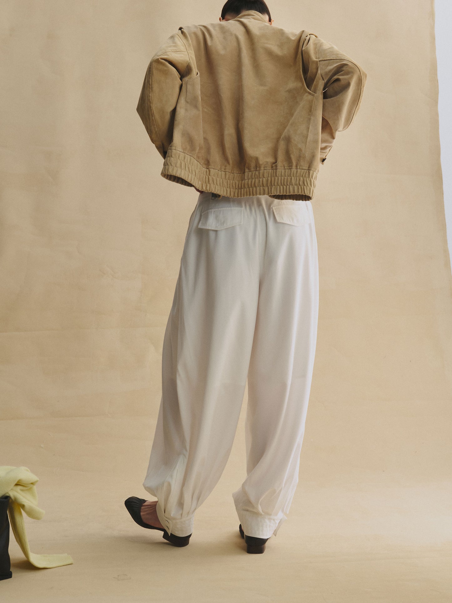 Blanche White Balloon Pants