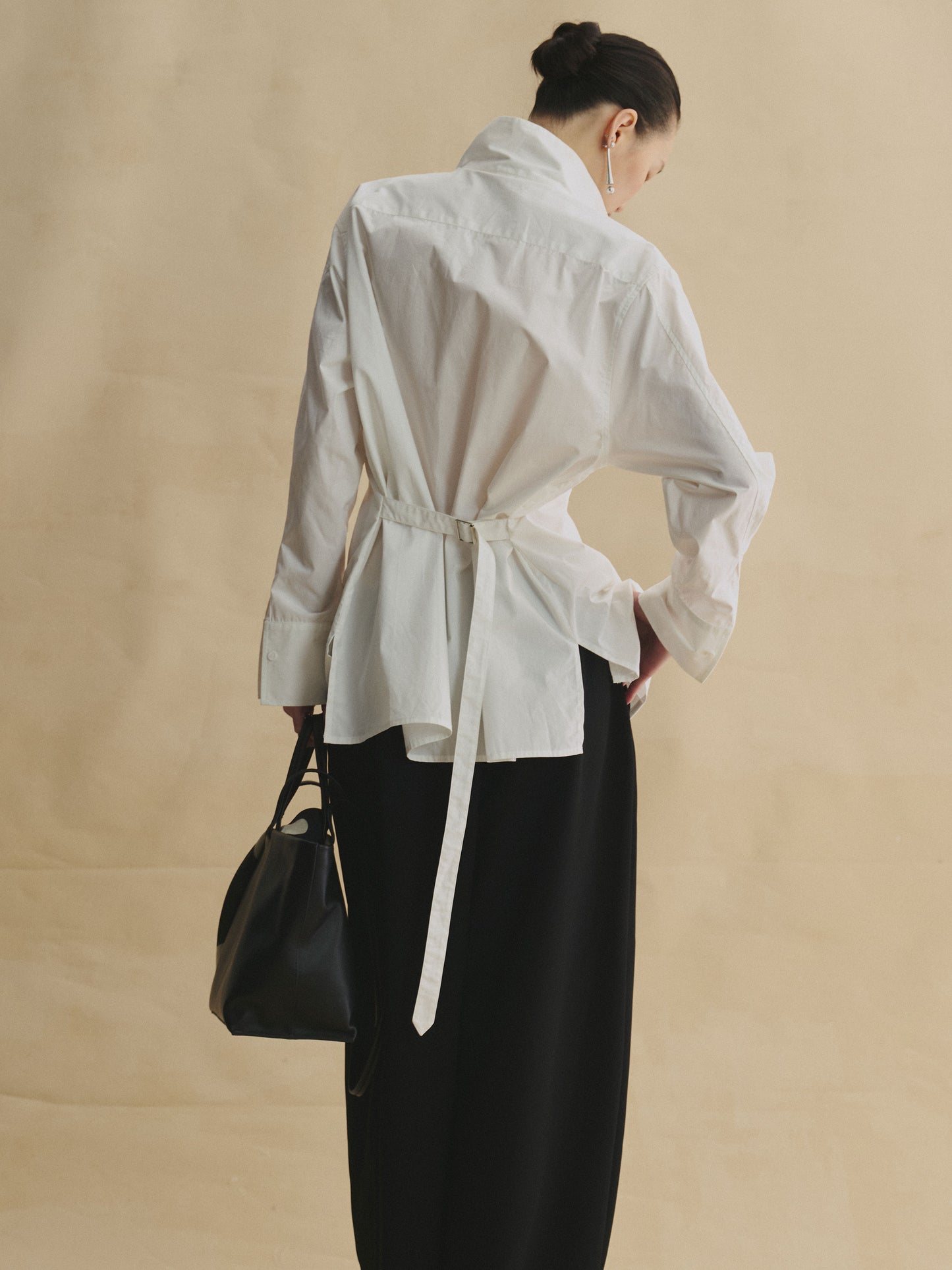 Smart Tailored Stand-Collar Shirt