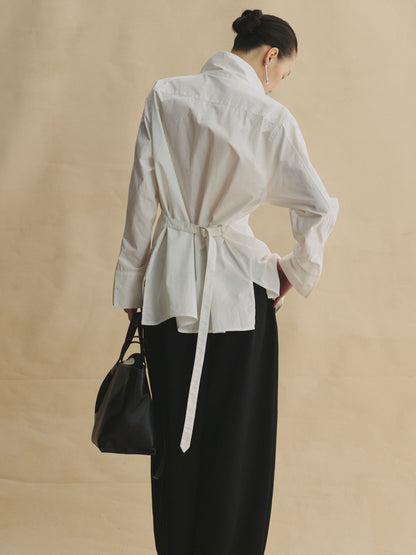 Smart Tailored Stand-Collar Shirt