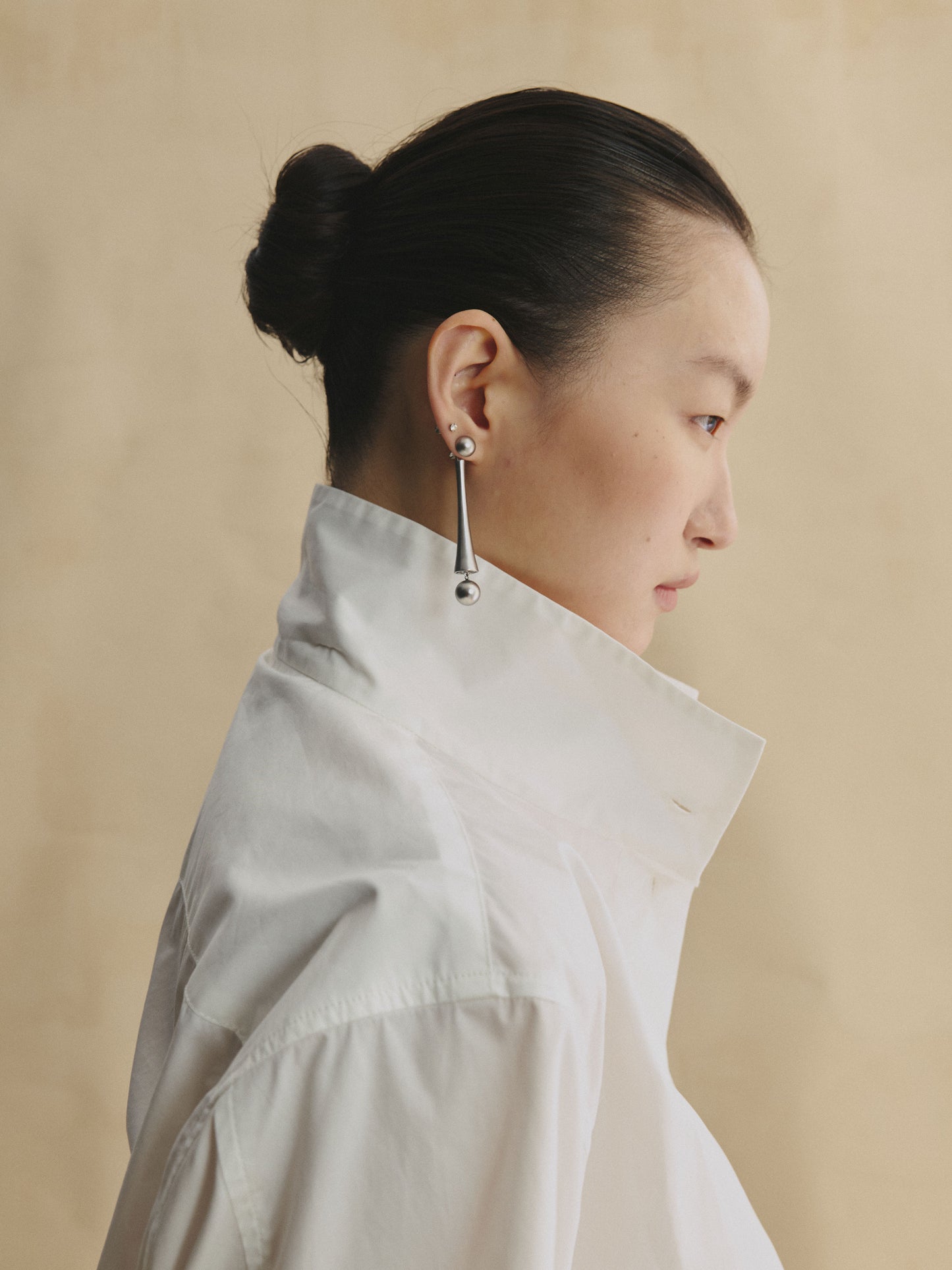Smart Tailored Stand-Collar Shirt