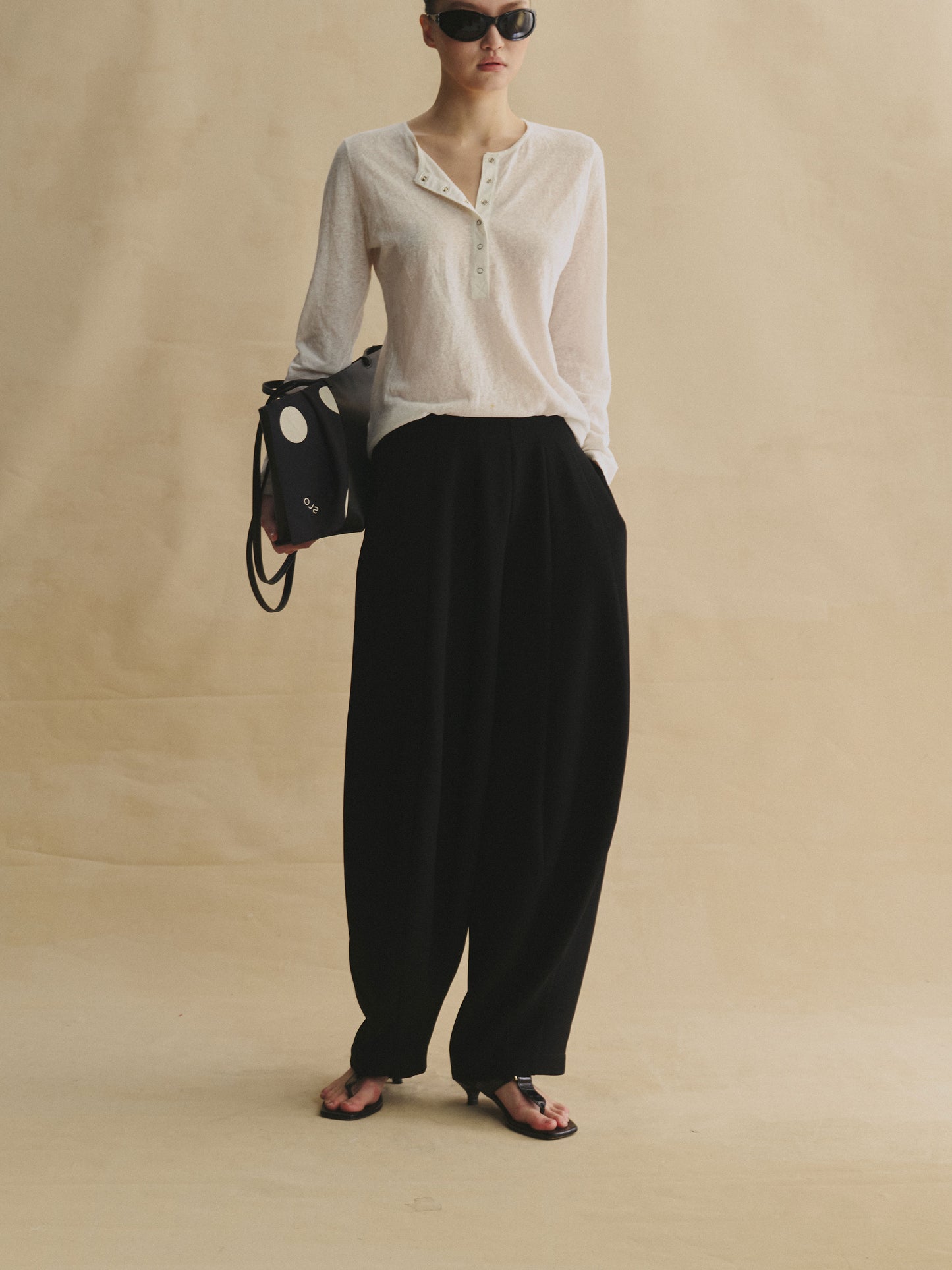 Black Nouveau Balloon Pants