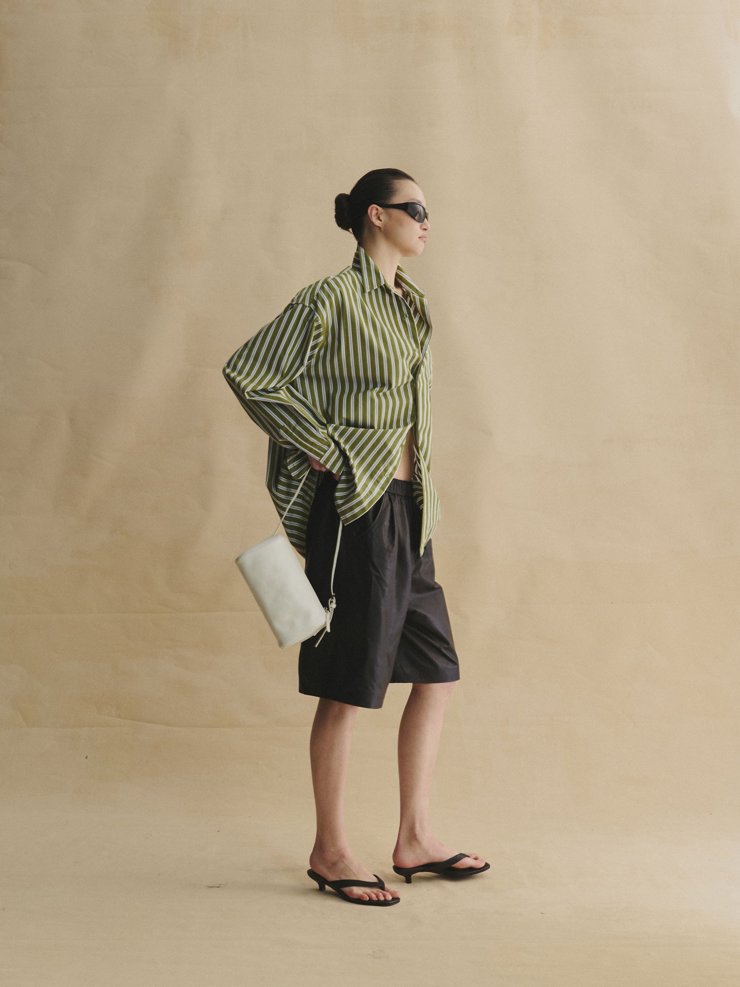 Vegetable-Tanned Leather Bermuda Shorts