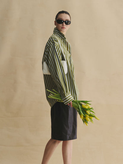 Smart Stripe Cotton Shirt