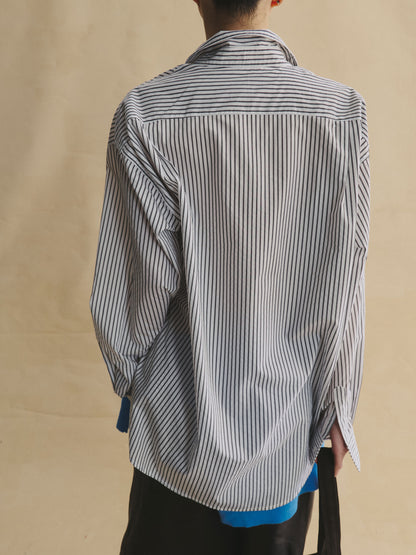 Smart Stripe Cotton Shirt