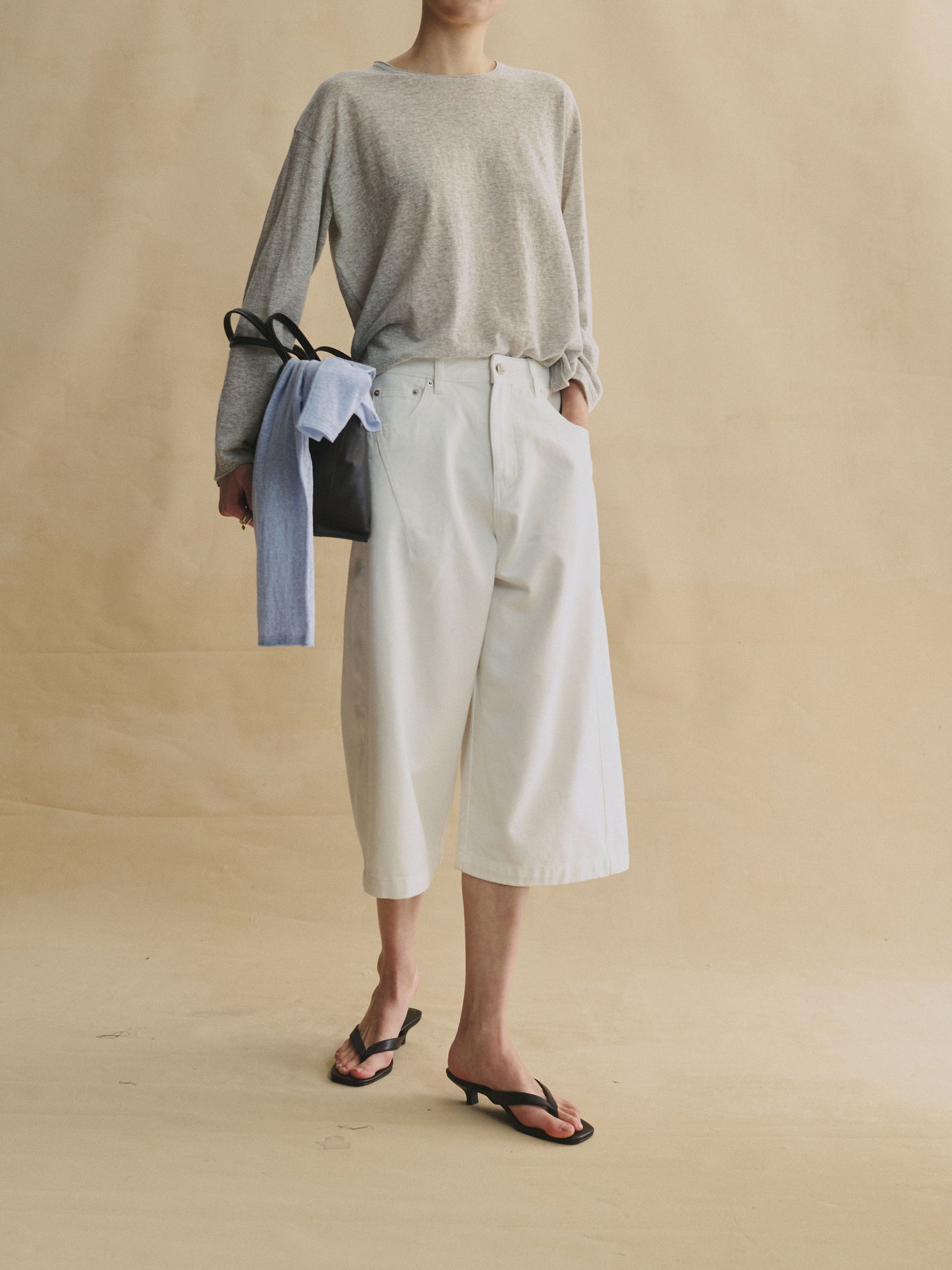 Off-Duty Cropped Denim