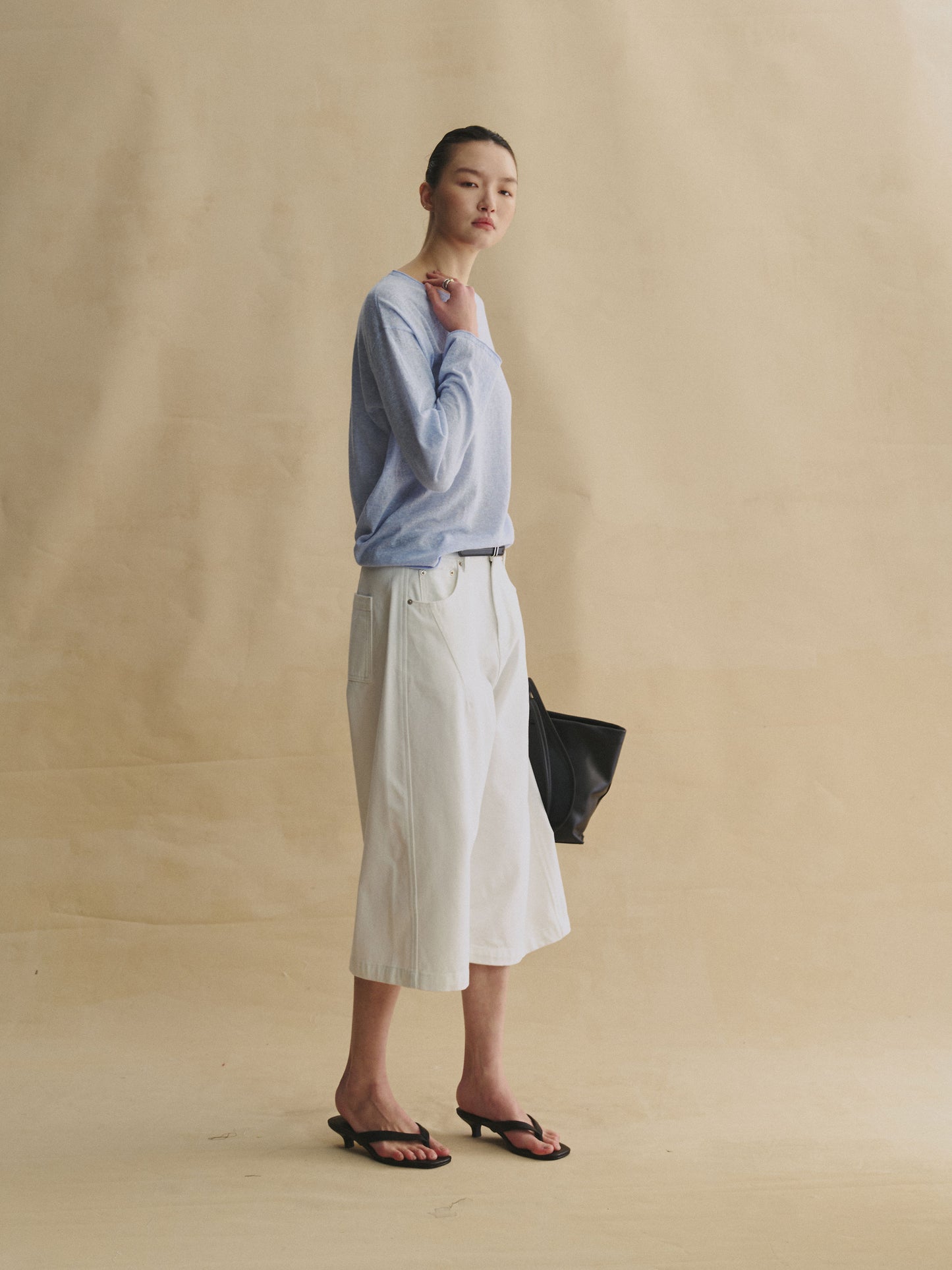 Off-Duty Cropped Denim