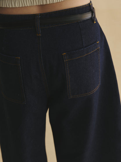 Off-Duty Cropped Denim