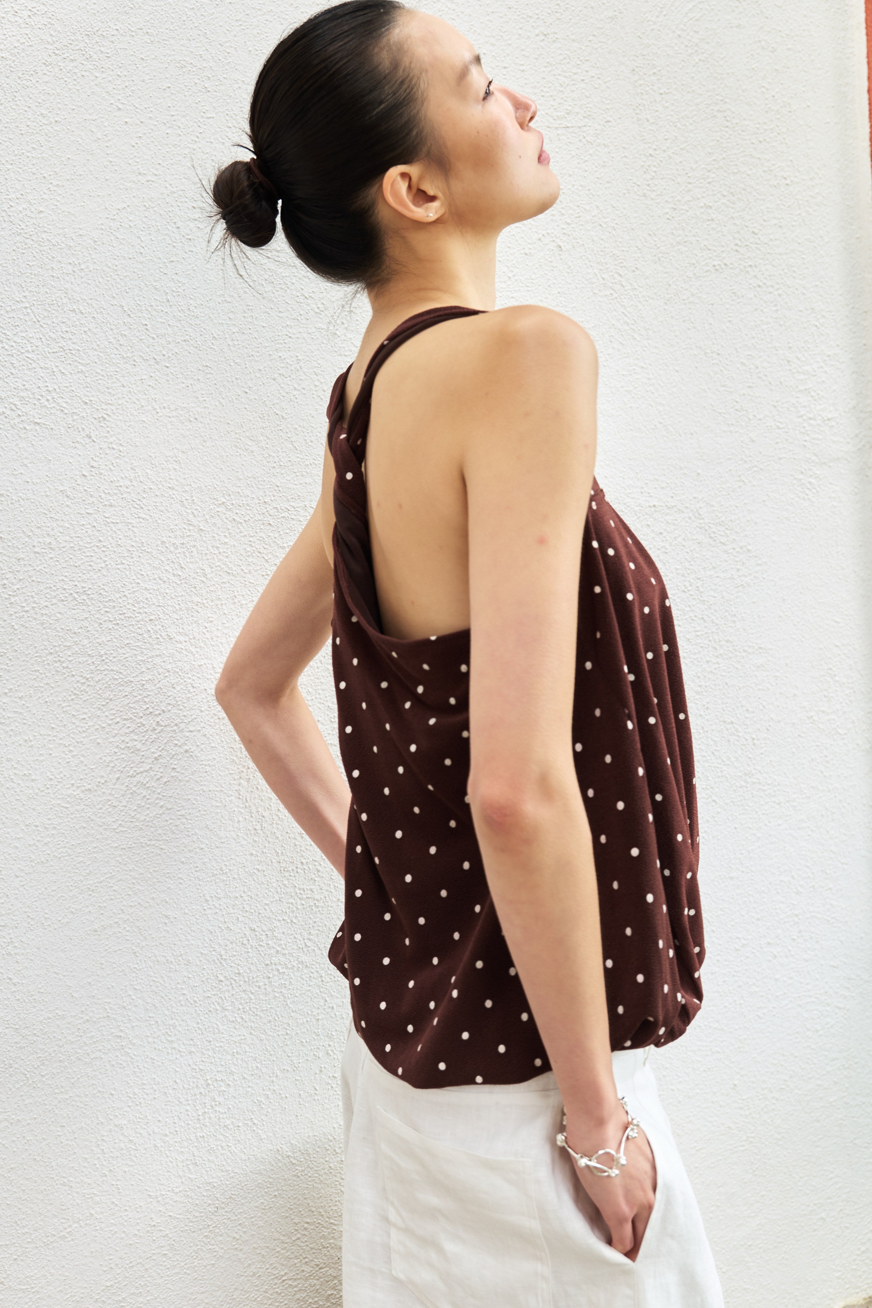 Sunset Cinema Polka Dot Camisole | Minimalist Vintage Camisole | SLO