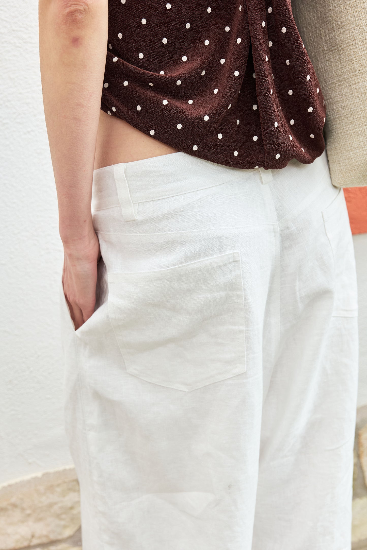 Breath Linen Wide-Leg Pants