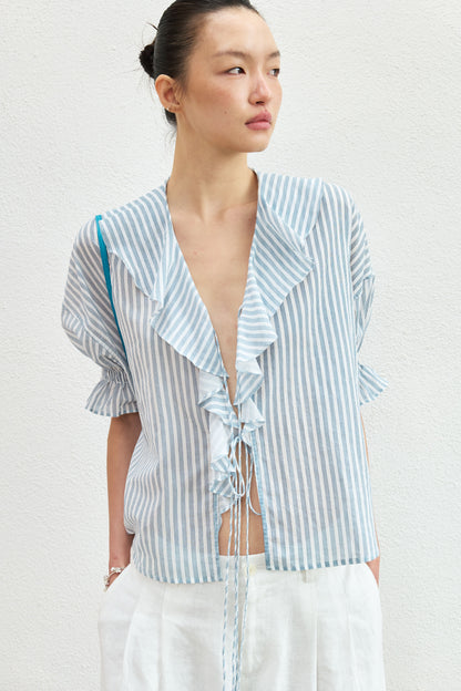 Breeze Island Ruffle Blouse