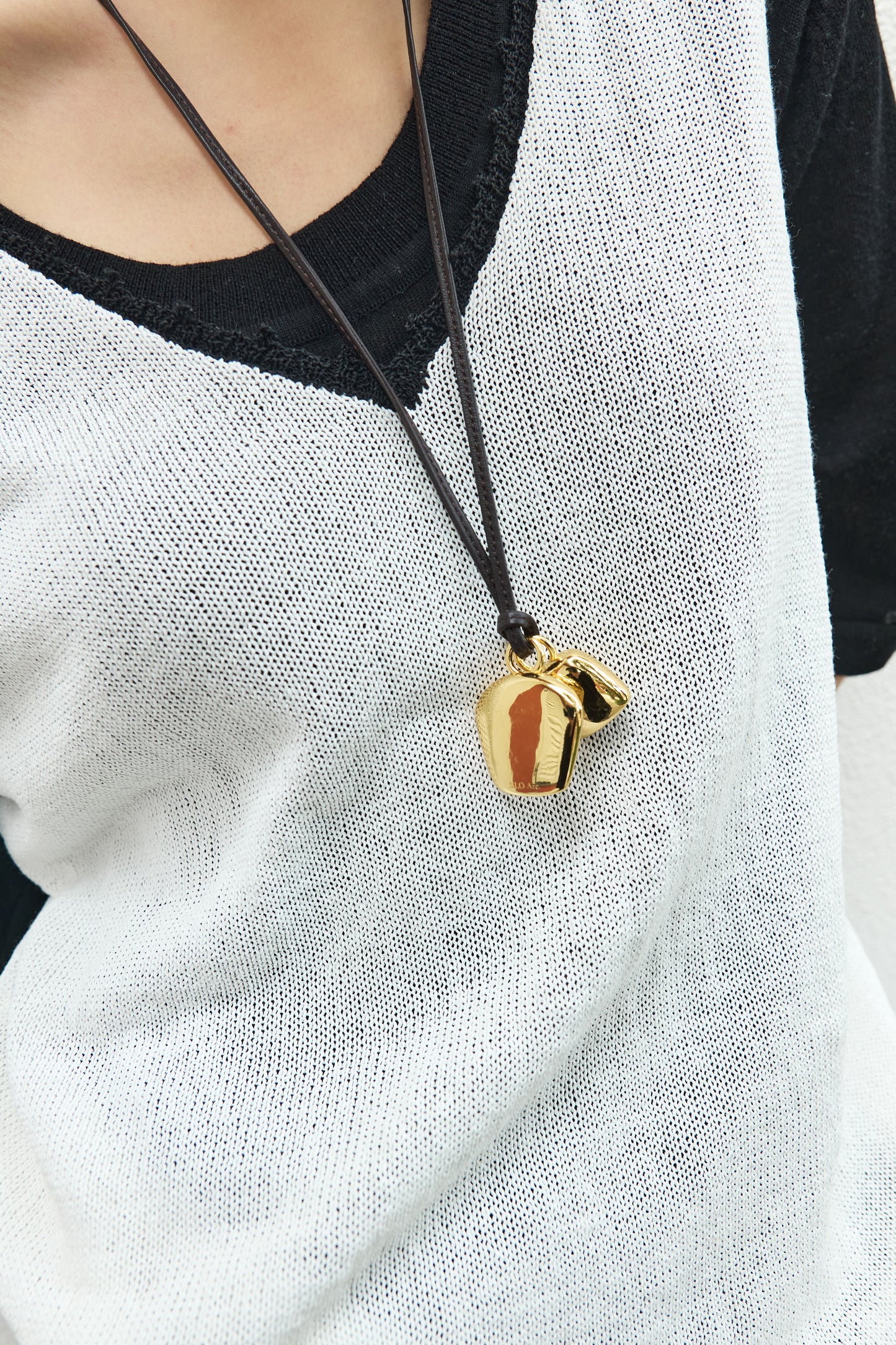 SLO Arc Dual Pendant Cord Necklace