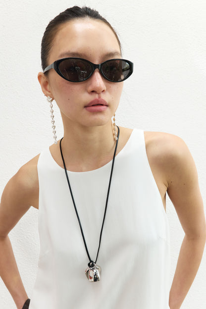 SLO Classic 001 soft curved frame sunglasses detail