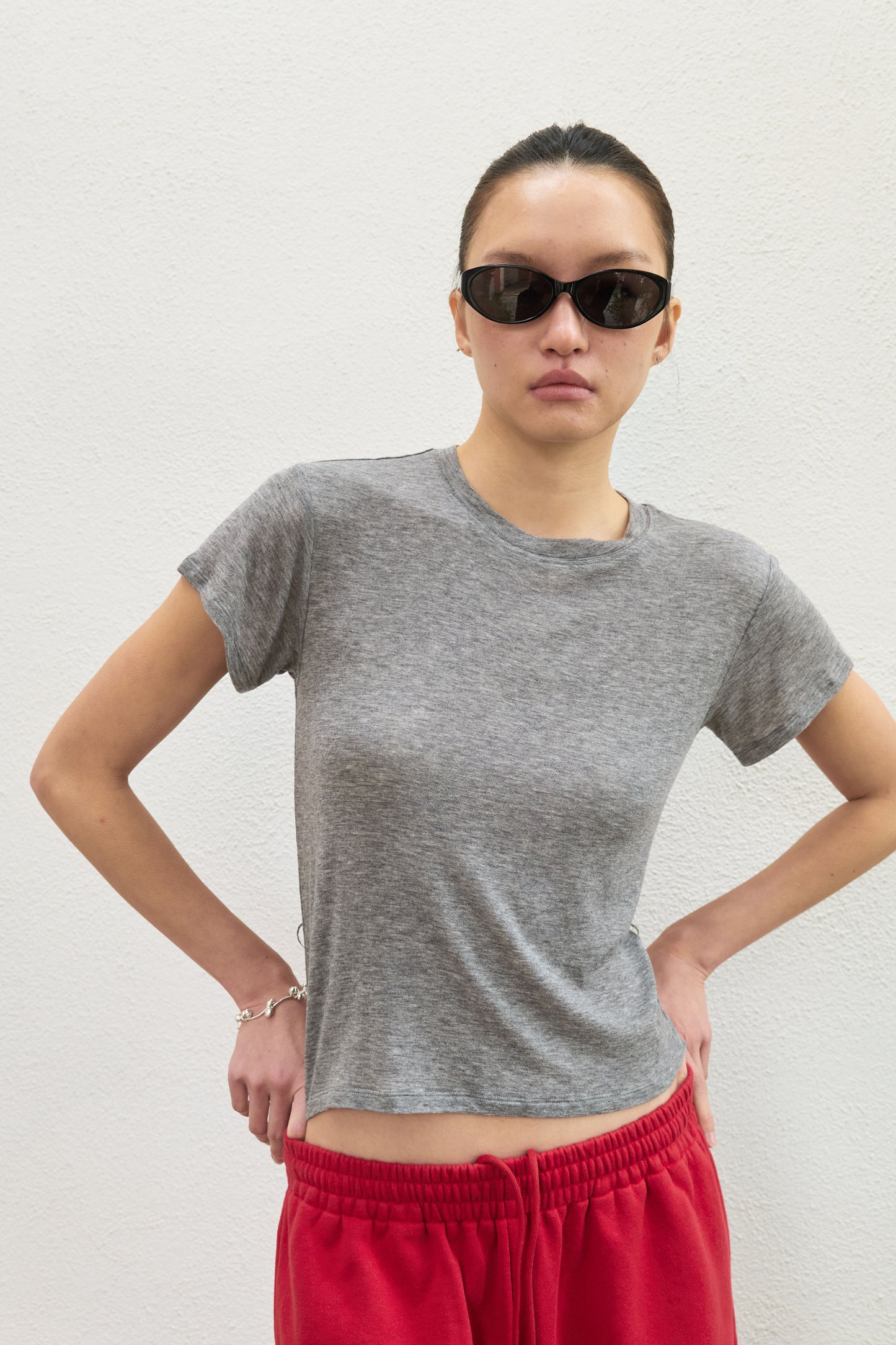「交疊膚感」兩件套 Tee