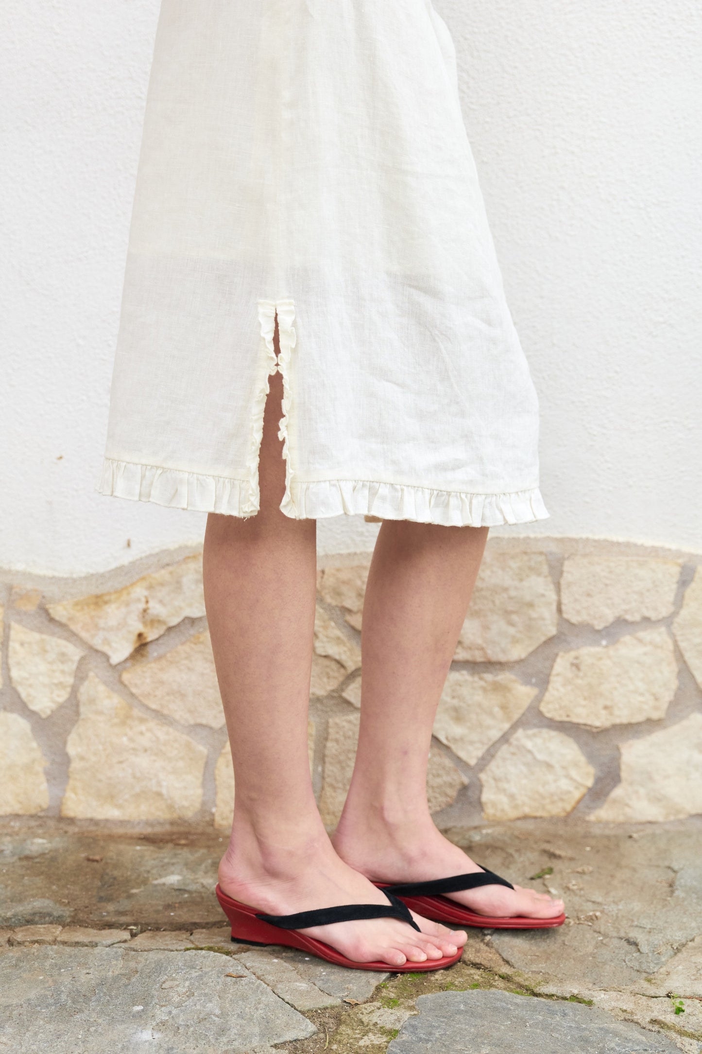 Beverly Holiday Linen Camisole & Skirt