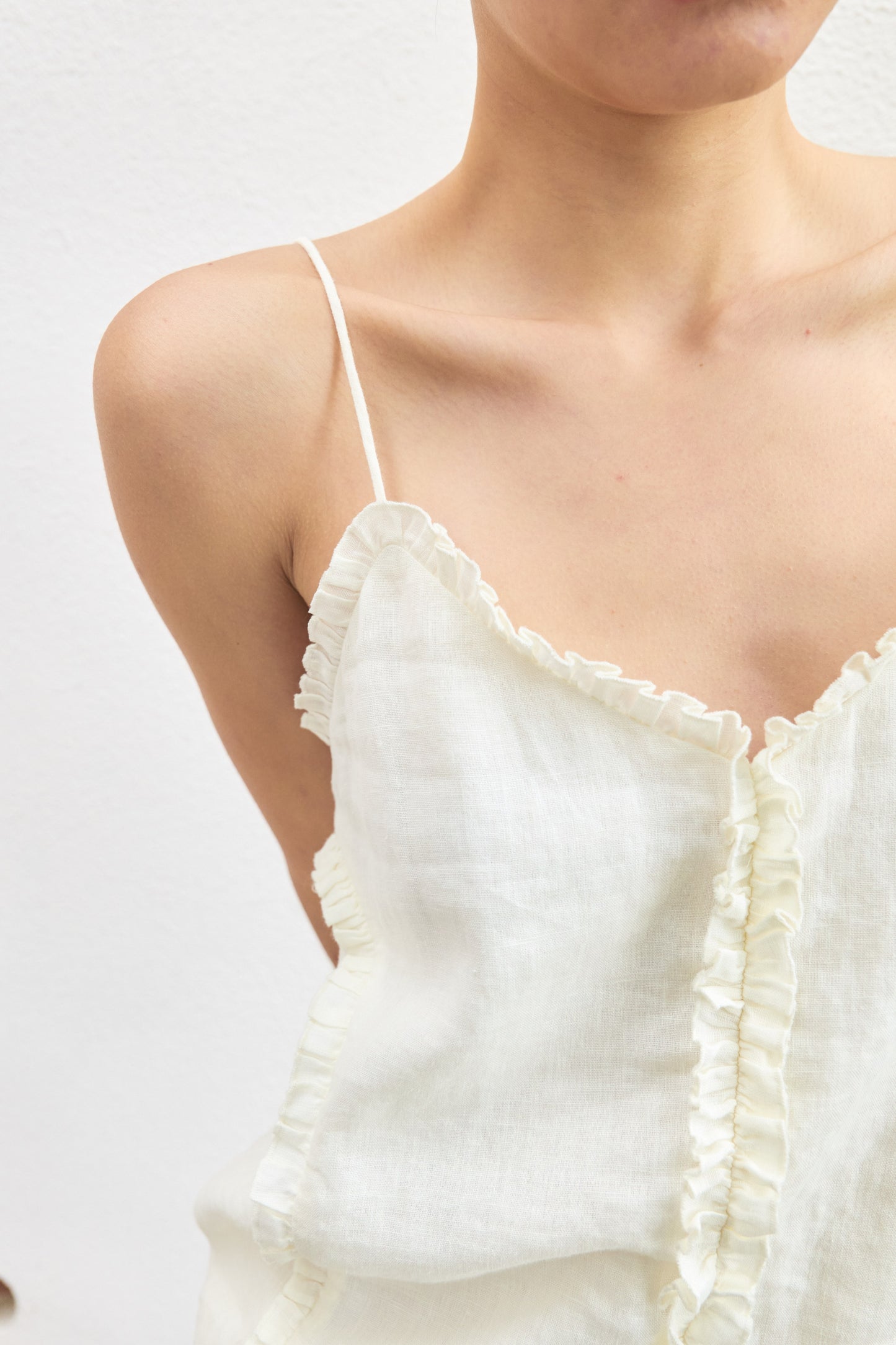 Beverly Holiday Linen Camisole & Skirt