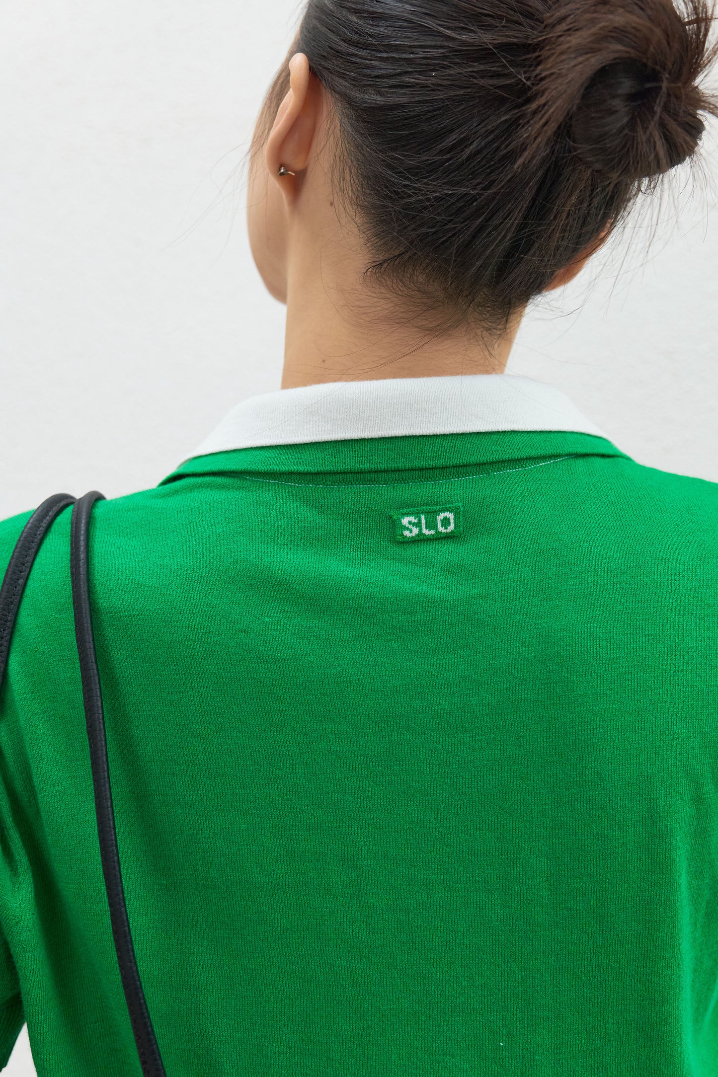 90s Narrative Layered Polo Knit