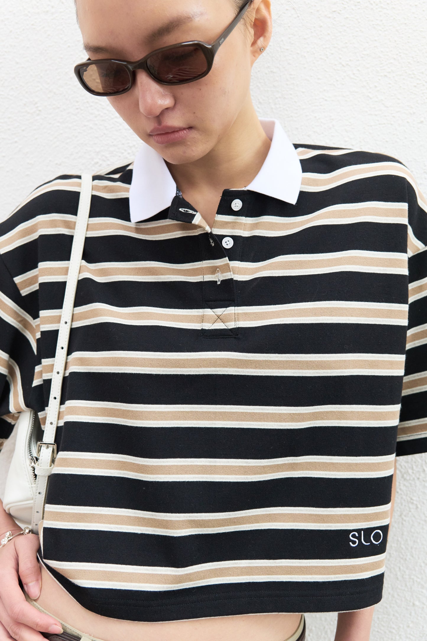 Seine Academy Striped Polo Knit