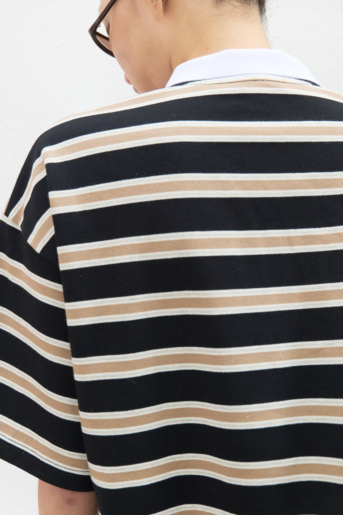 Seine Academy Striped Polo Knit
