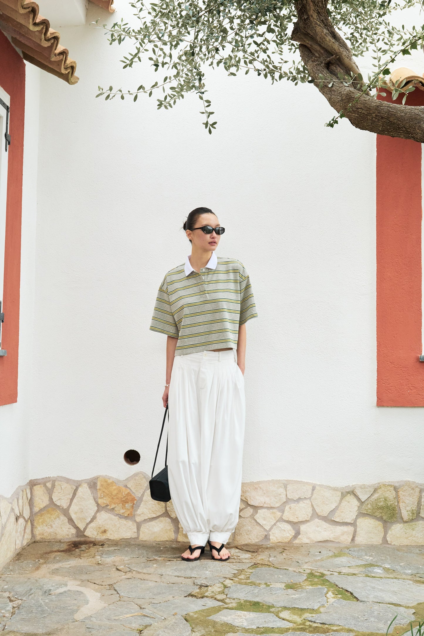 Seine Academy Striped Polo Knit
