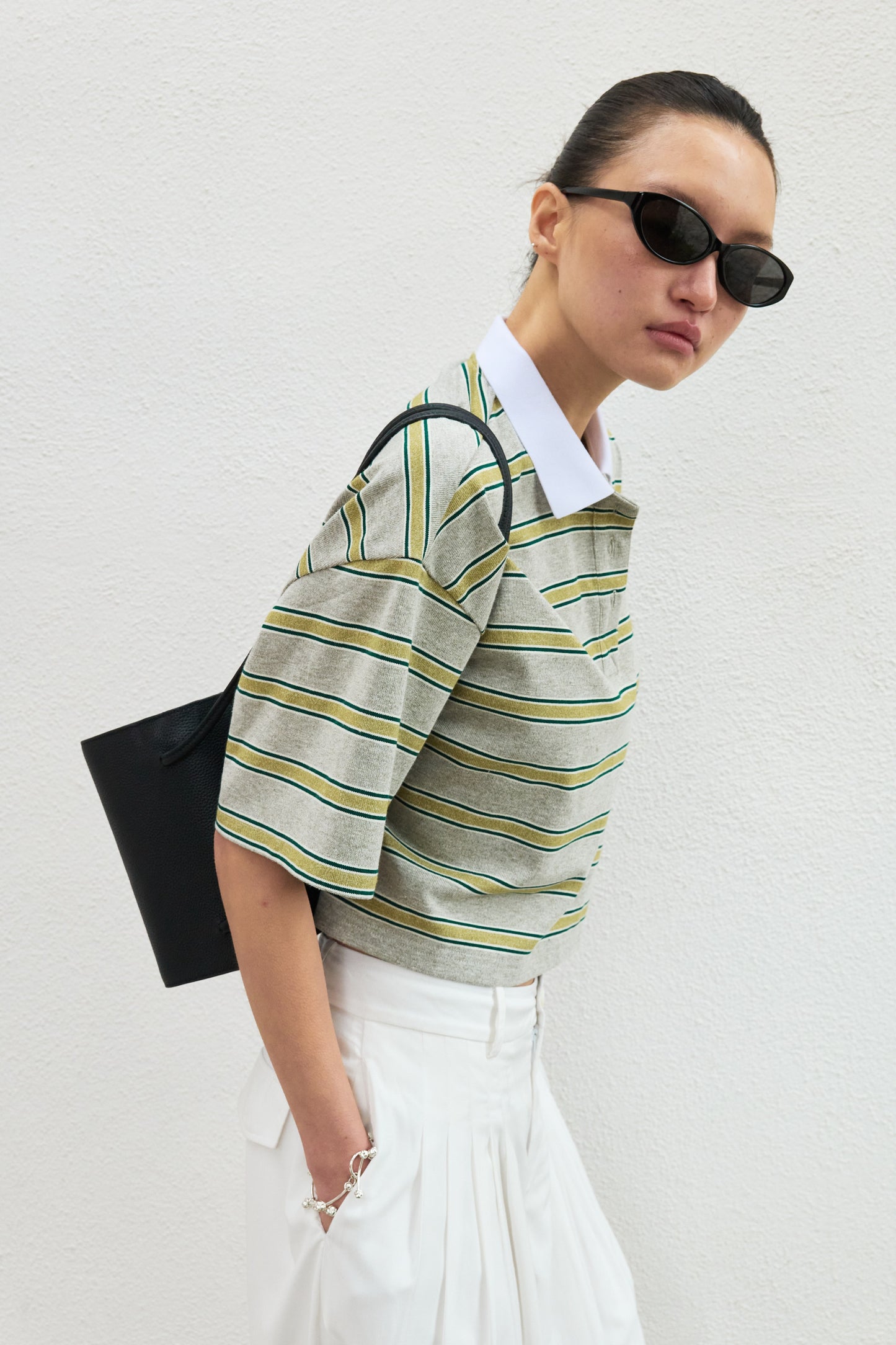Seine Academy Striped Polo Knit