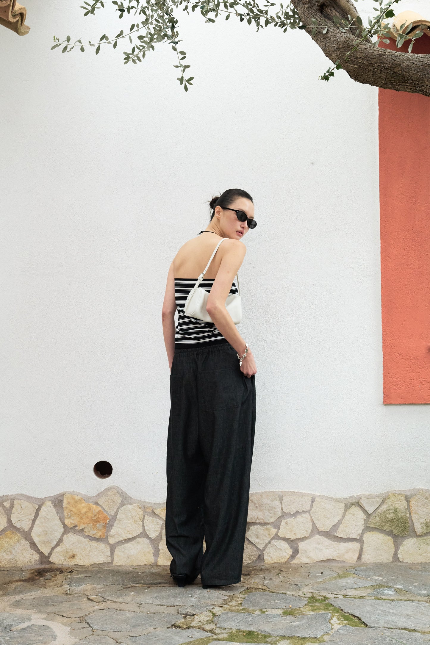 Art Student Stripe Knit Tube Top