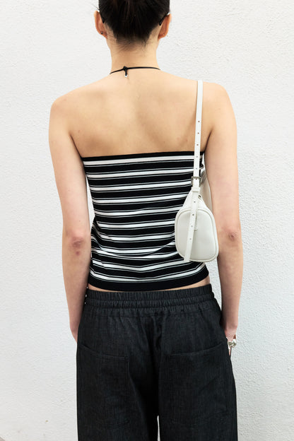 Art Student Stripe Knit Tube Top