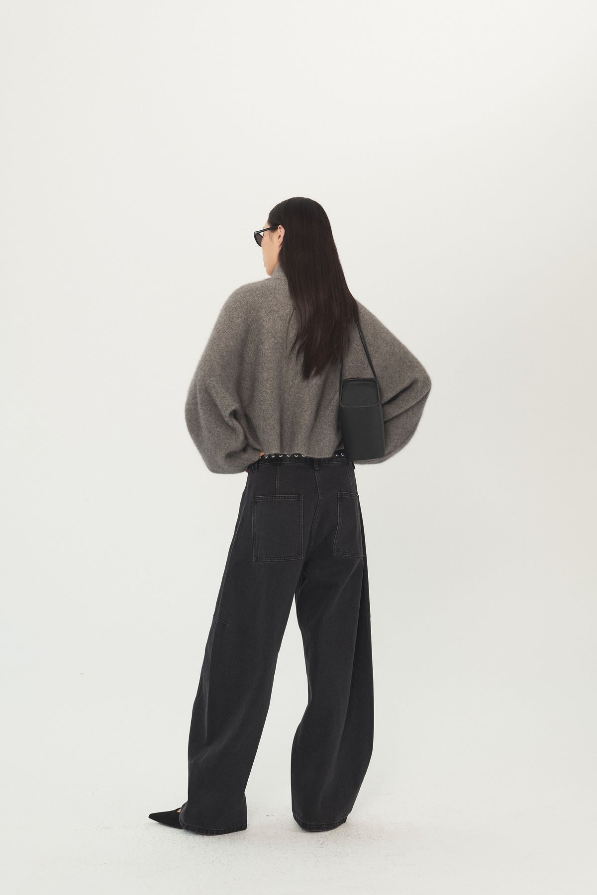 Winter Haze Stand-Collar Cardigan Jacket