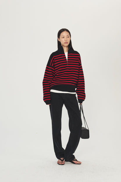 Oxford Gazette Half-Zip Sweater
