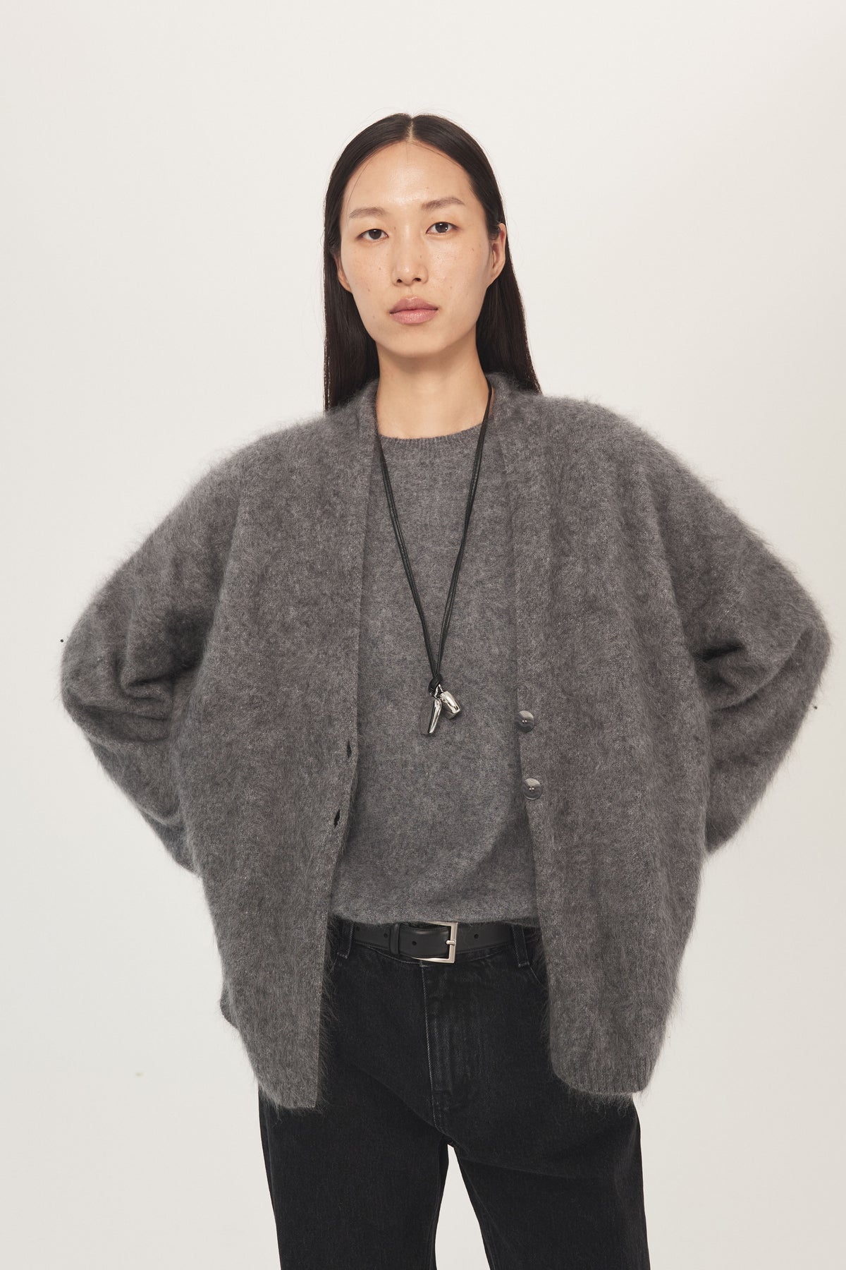 Soft Mist Wool Cardigan