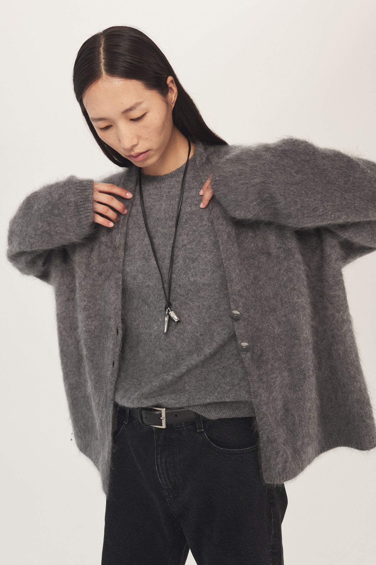 Soft Mist Wool Cardigan