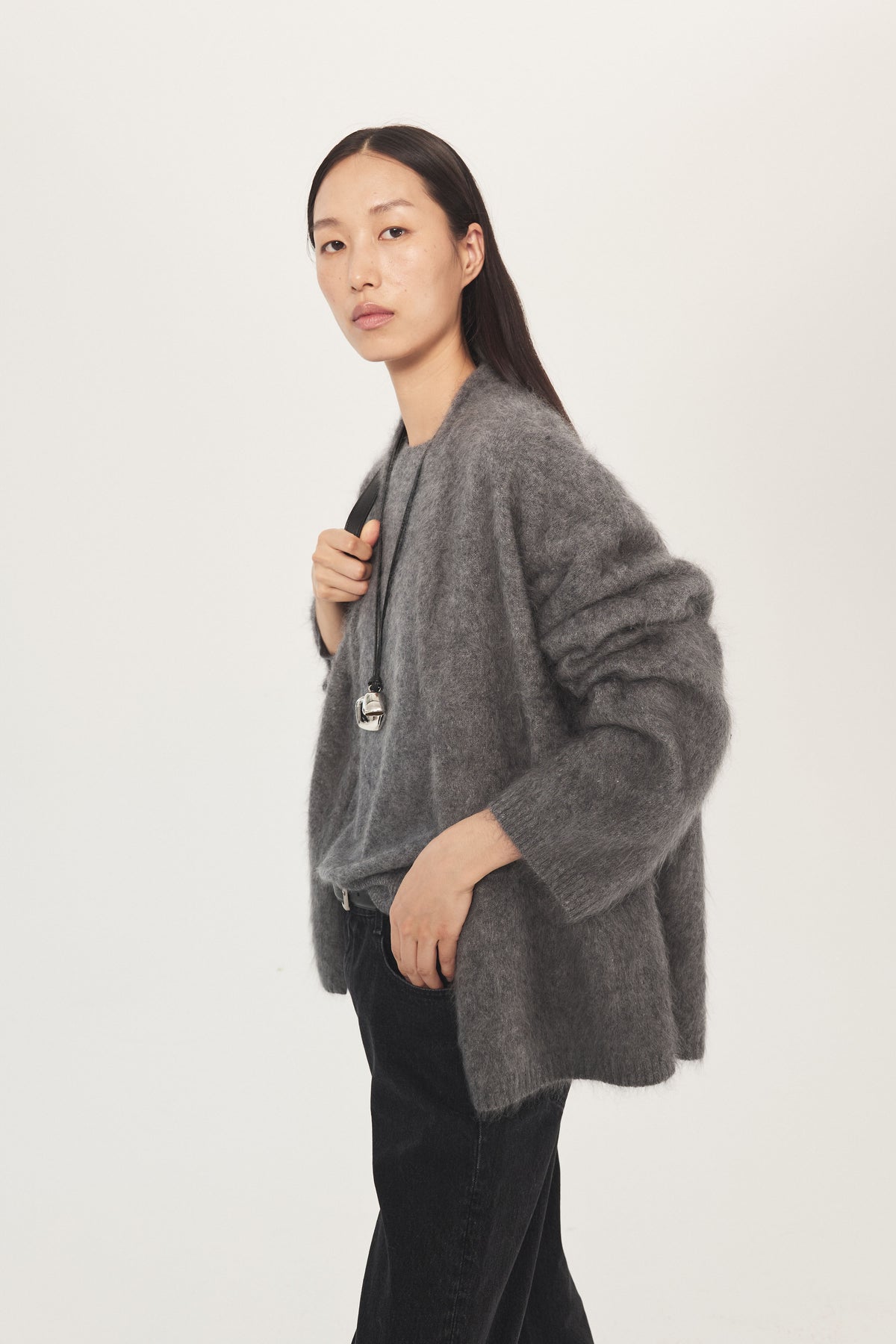 Soft Mist Wool Cardigan
