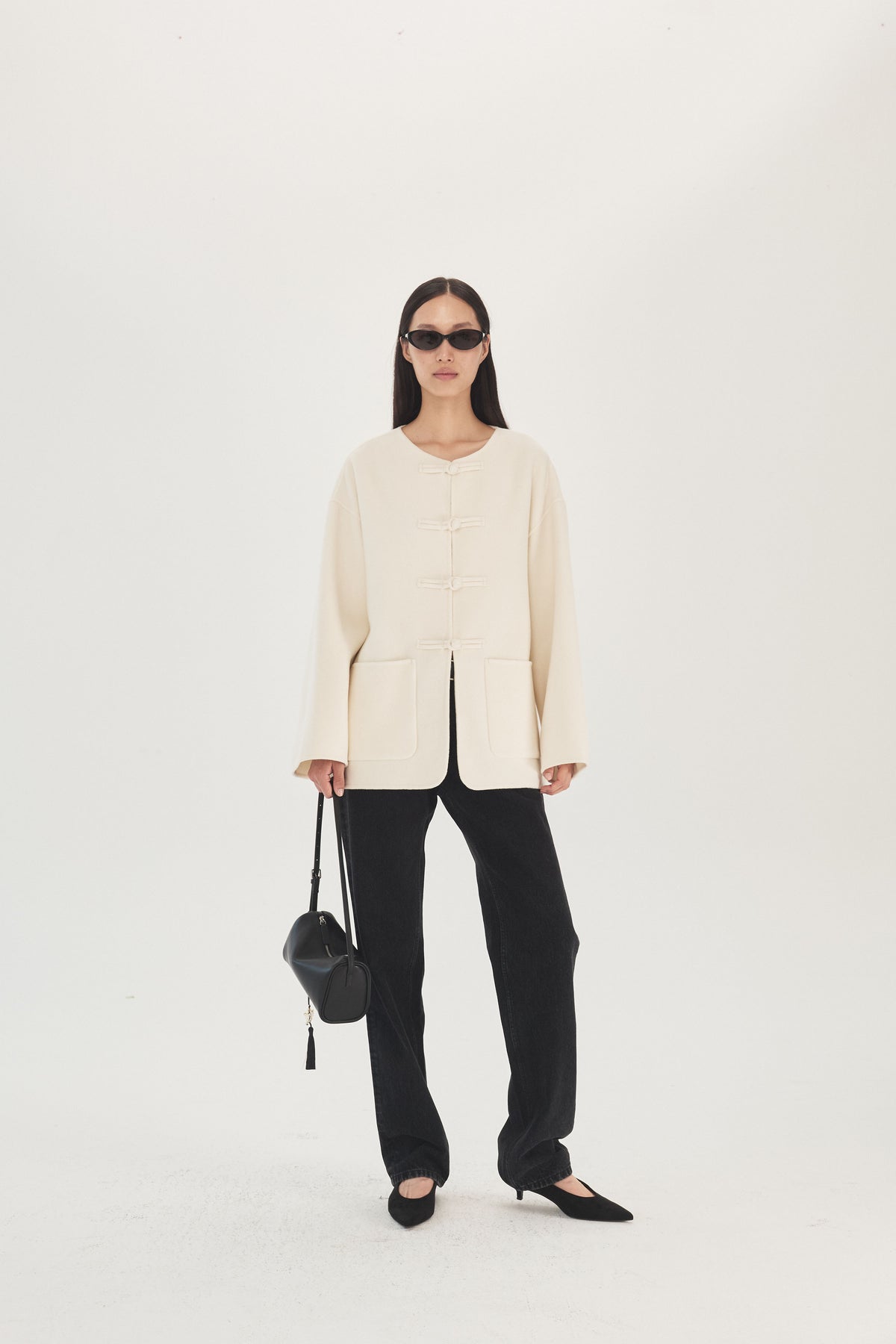 Moonlit Porcelain Wool Cashmere Jacket