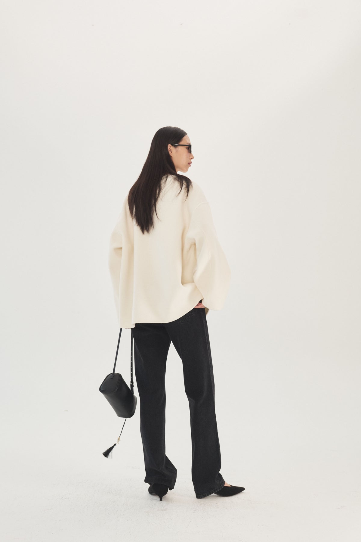 Moonlit Porcelain Wool Cashmere Jacket