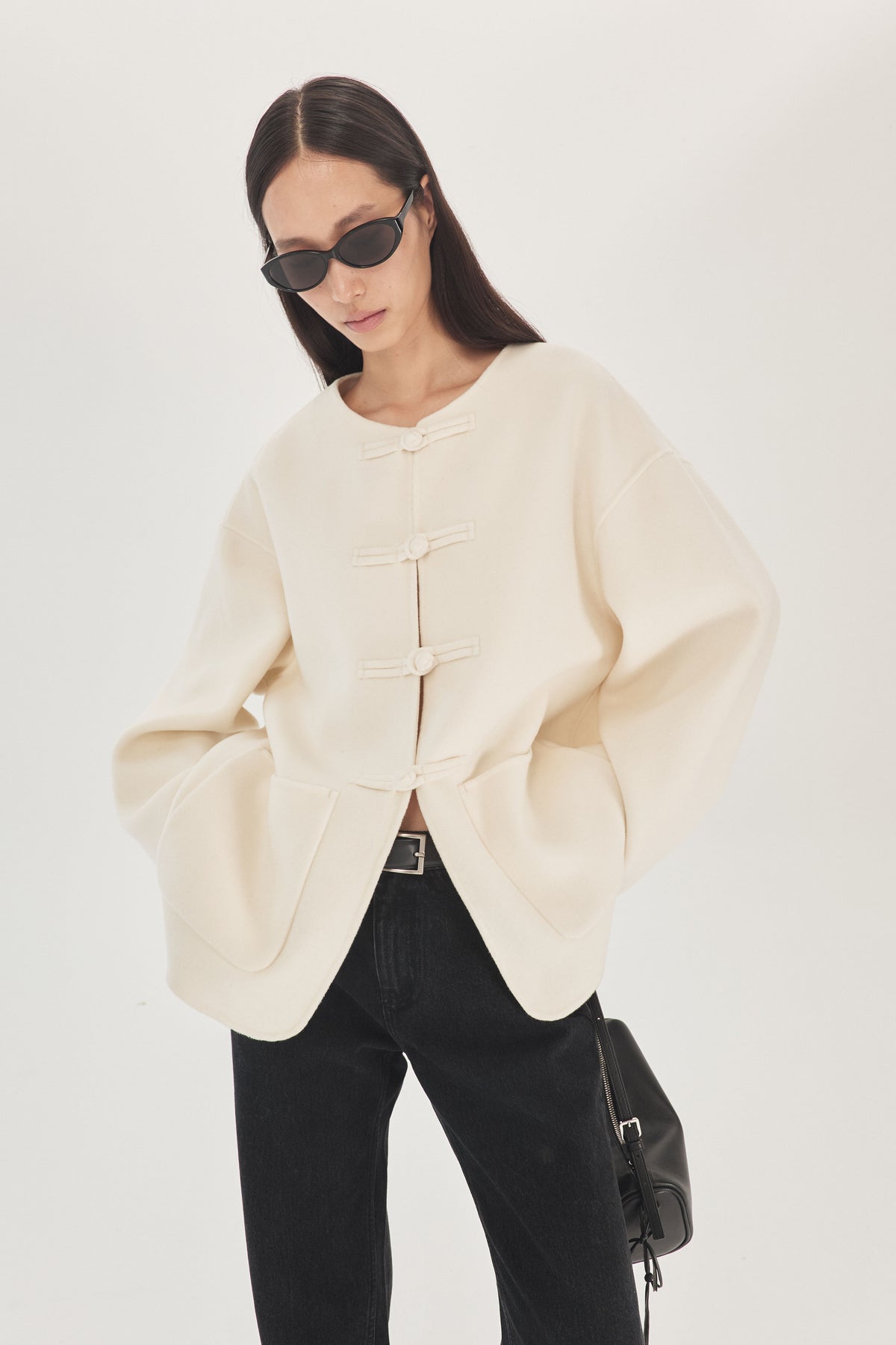 Moonlit Porcelain Wool Cashmere Jacket