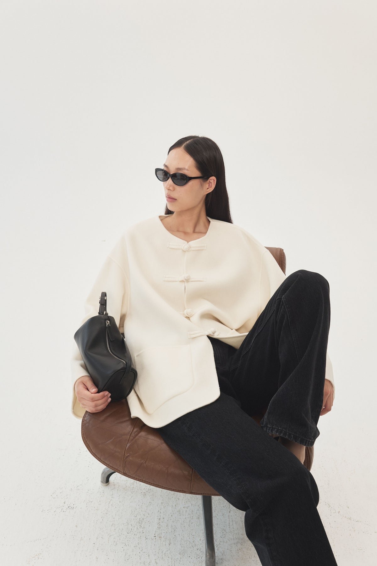Moonlit Porcelain Wool Cashmere Jacket