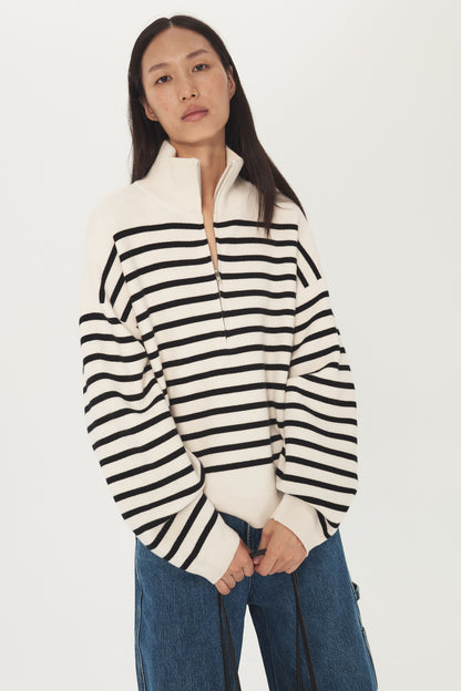 Oxford Gazette Half-Zip Sweater