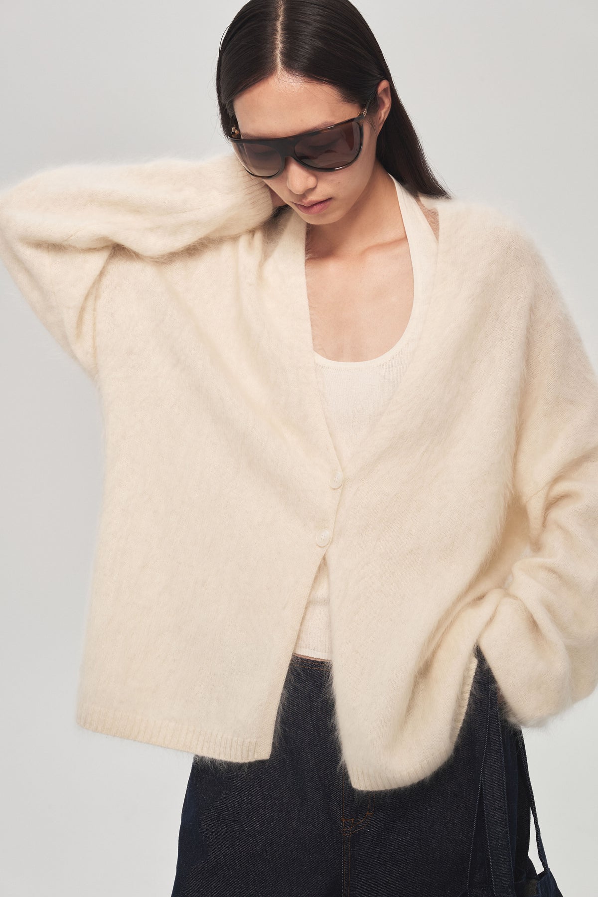 Soft Mist Wool Cardigan