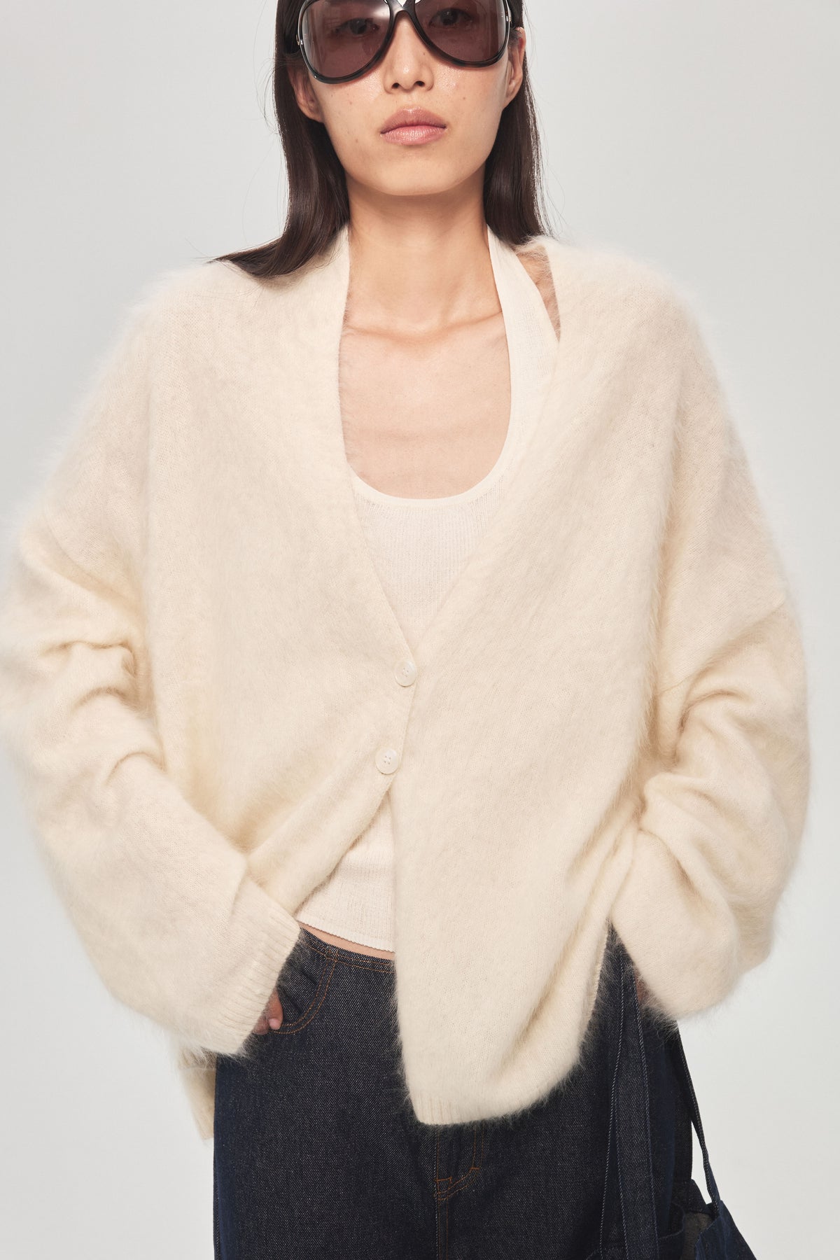Soft Mist Wool Cardigan