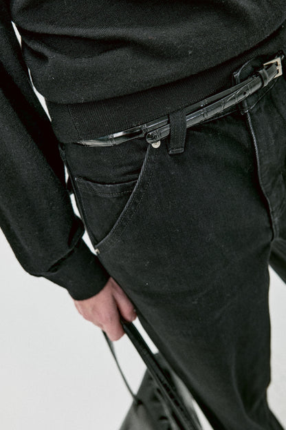 The SLO Minimal Leather Belt