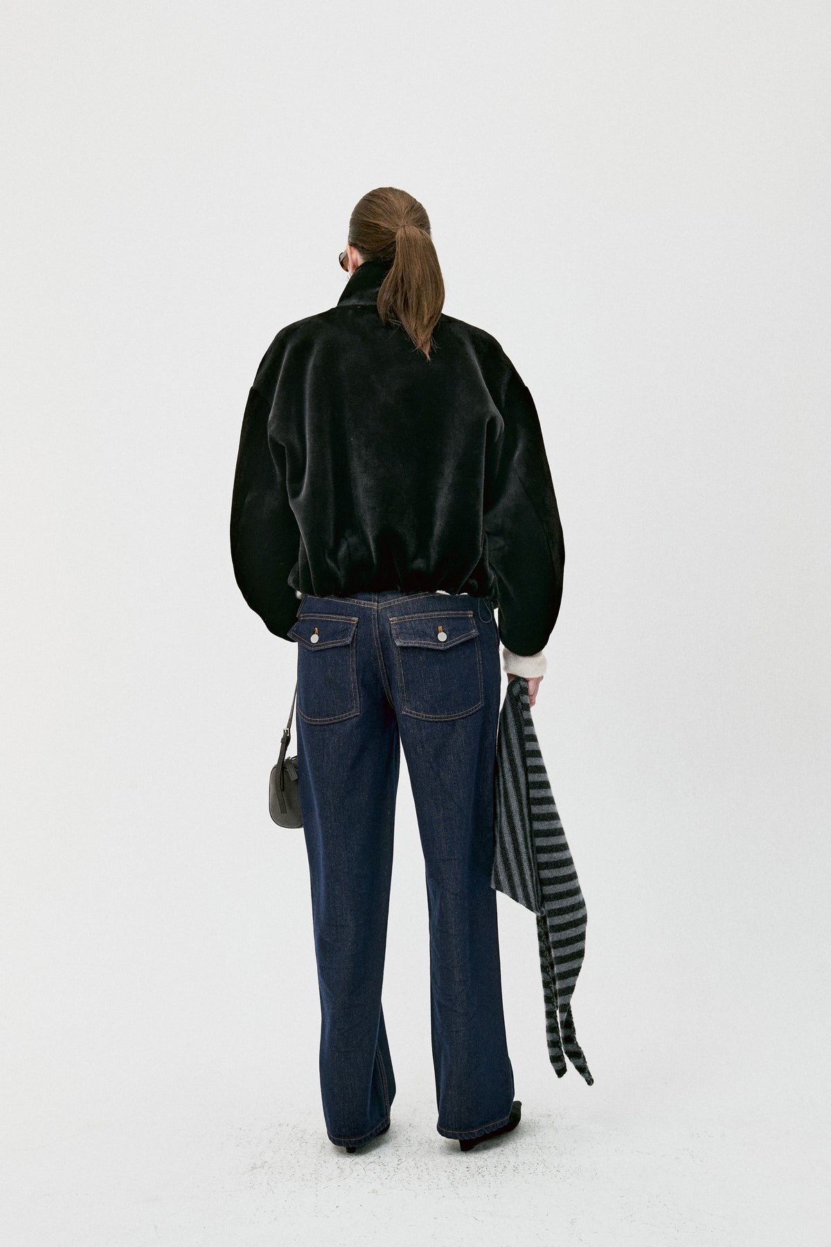 Obsidian Glow Faux Fur Jacket