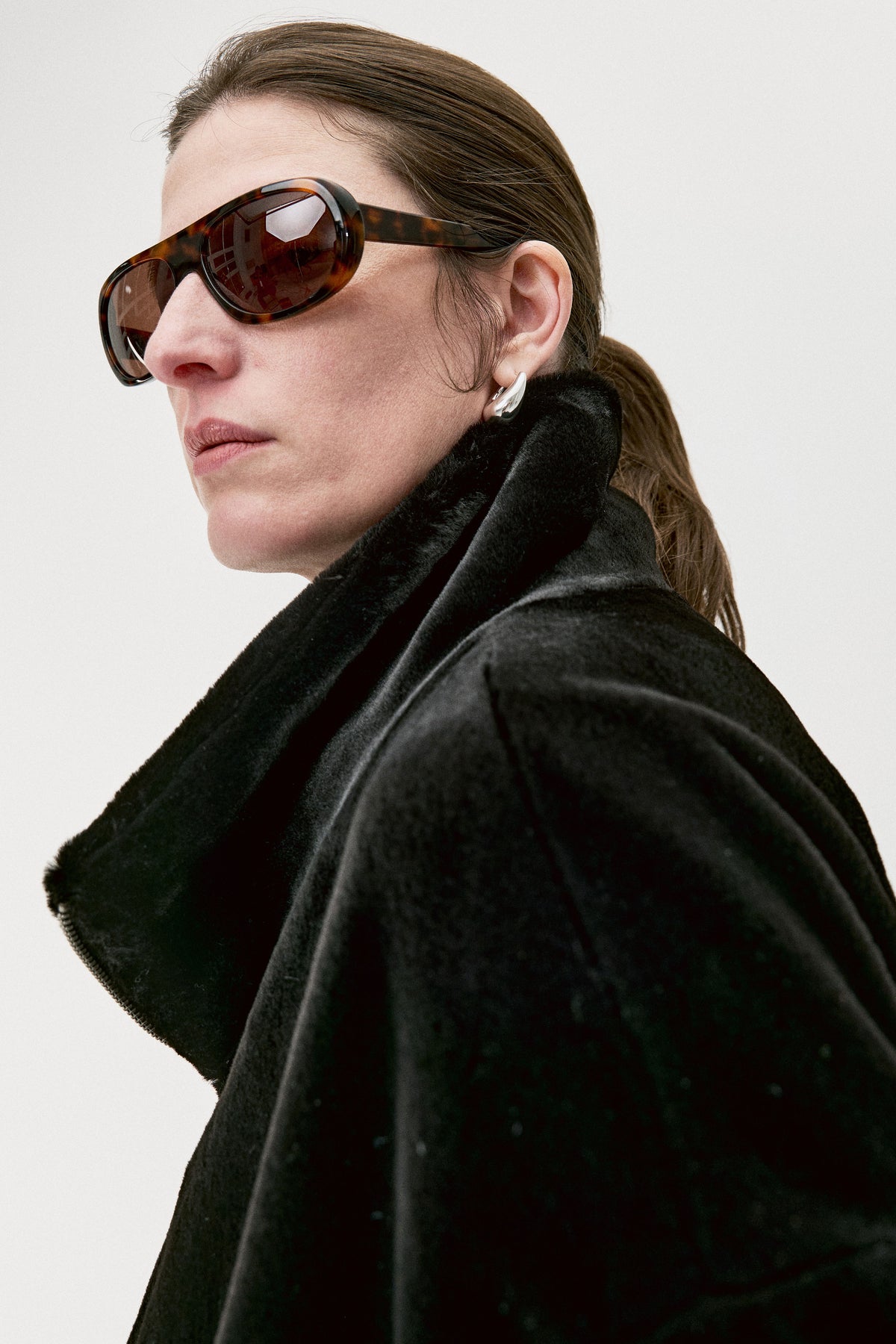 Obsidian Glow Faux Fur Jacket