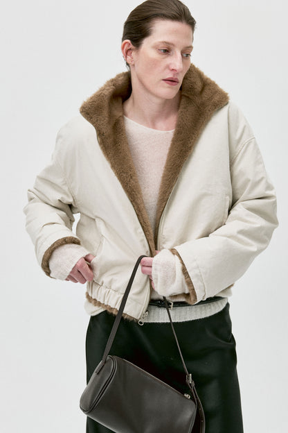 Twilight Snow Reversible Faux Fur Jacket