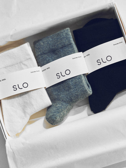 The SLO Wool Socks Gift Set