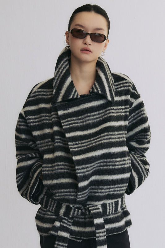 Night Stroll in Marais Wool Coat