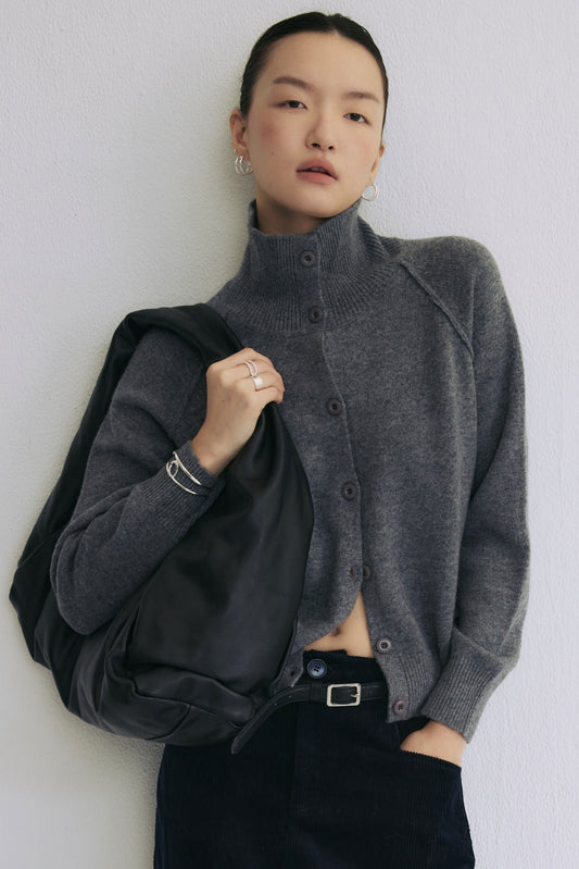 Practical Wool Cardigan