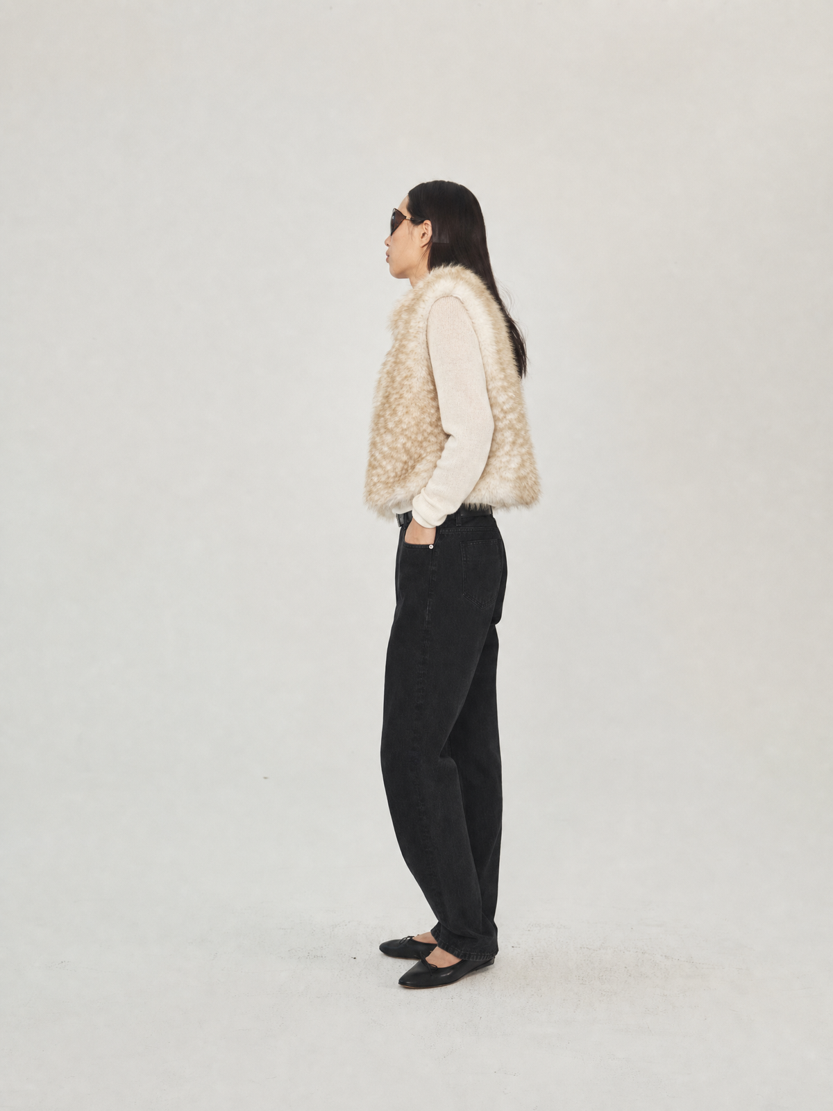Como Winter Haze Faux-Fur Vest