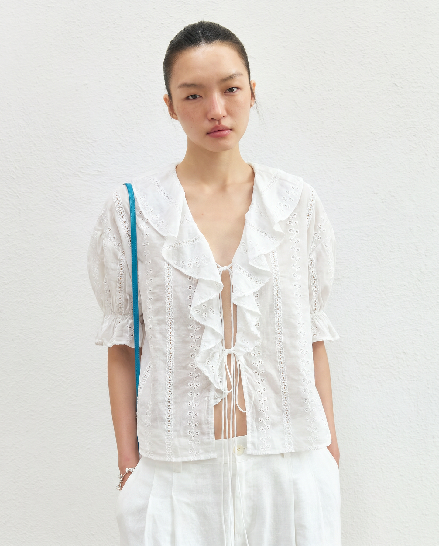 Breeze Island Ruffle Blouse