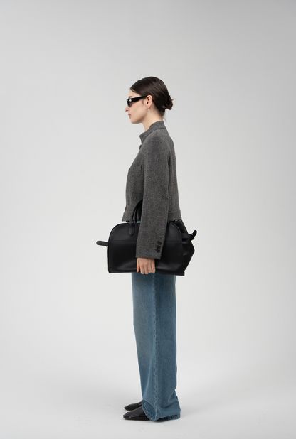 Crop Wool-Blend Jacket