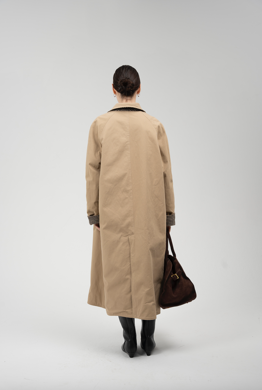 SLO Check Wool Verso Trench