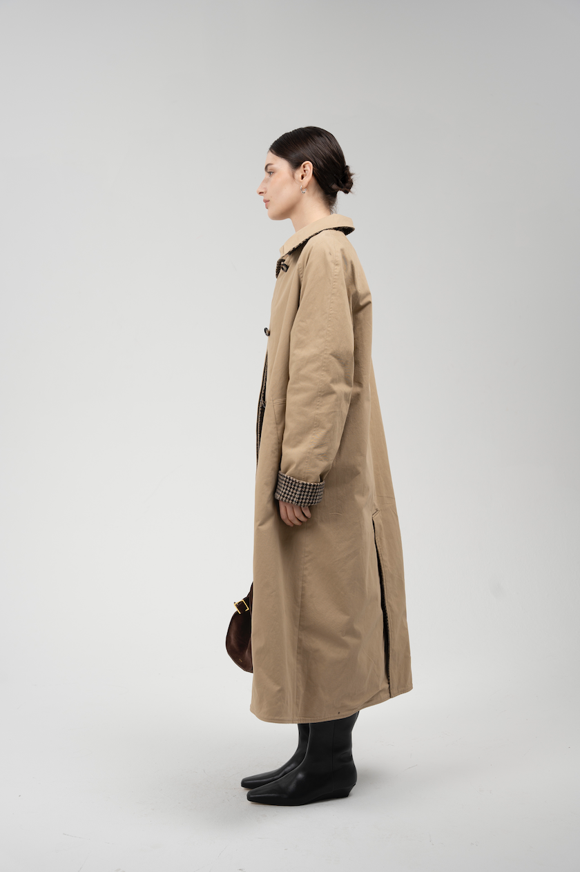 SLO Check Wool Verso Trench